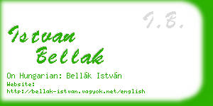 istvan bellak business card